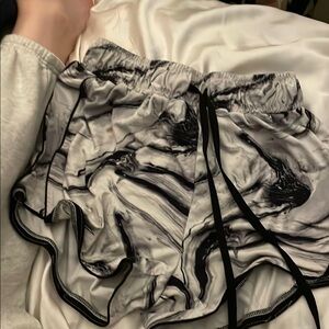 Marble Print Women's Sleep Shorts